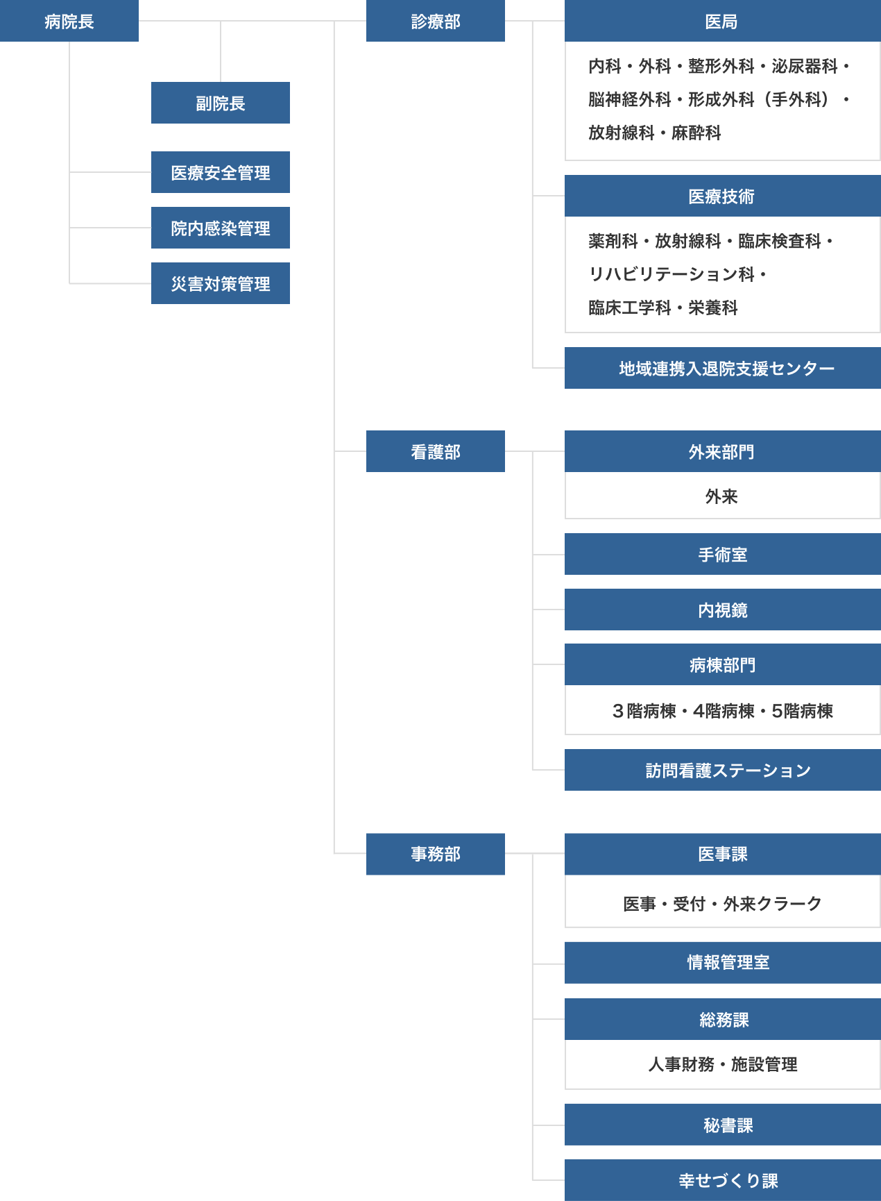 埼玉慈恵病院 組織図